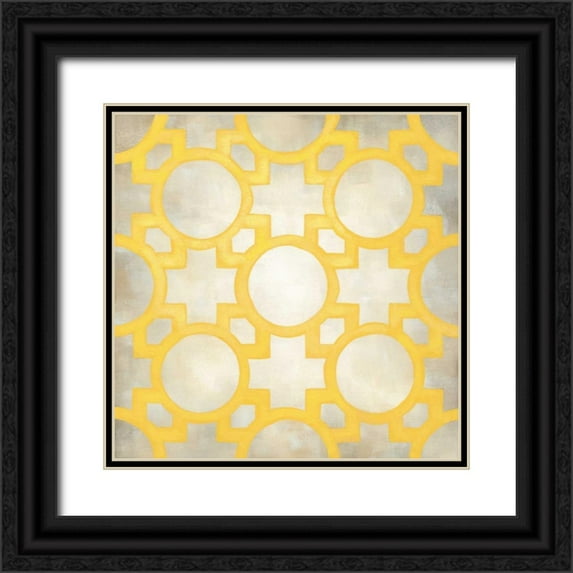 Zarris, Chariklia 15x15 Black Ornate Wood Framed with Double Matting Museum Art Print Titled - Classical Symmetry XIV