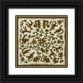 thumbnail image 1 of Zarris, Chariklia 15x15 Black Ornate Wood Framed with Double Matting Museum Art Print Titled - Folk Story in Brown, 1 of 4