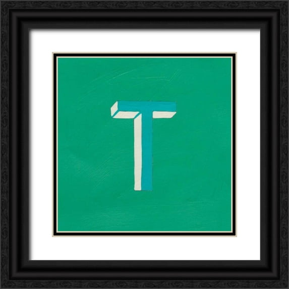 Zarris, Chariklia 15x15 Black Ornate Wood Framed with Double Matting Museum Art Print Titled - Luciens T 6-Up