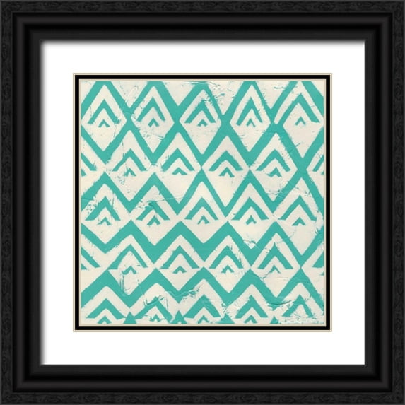 Zarris, Chariklia 15x15 Black Ornate Wood Framed with Double Matting Museum Art Print Titled - Singsong II
