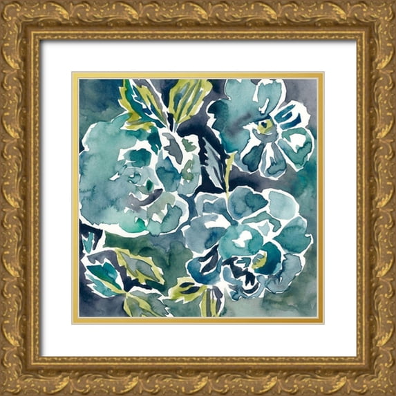 Zarris, Chariklia 15x15 Gold Ornate Wood Framed with Double Matting Museum Art Print Titled - Danube II