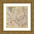 thumbnail image 1 of Zarris, Chariklia 15x15 Gold Ornate Wood Framed with Double Matting Museum Art Print Titled - Organza Chintz IV, 1 of 4