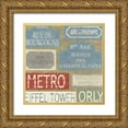 thumbnail image 1 of Zarris, Chariklia 15x15 Gold Ornate Wood Framed with Double Matting Museum Art Print Titled - Tour of Paris, 1 of 4
