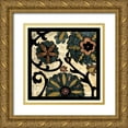 thumbnail image 1 of Zarris, Chariklia 15x15 Gold Ornate Wood Framed with Double Matting Museum Art Print Titled - Vintage Suzani II, 1 of 4