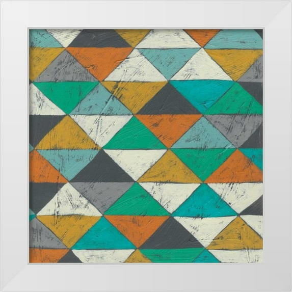 Zarris, Chariklia 15x15 White Modern Wood Framed Museum Art Print Titled - Luciens Pattern II
