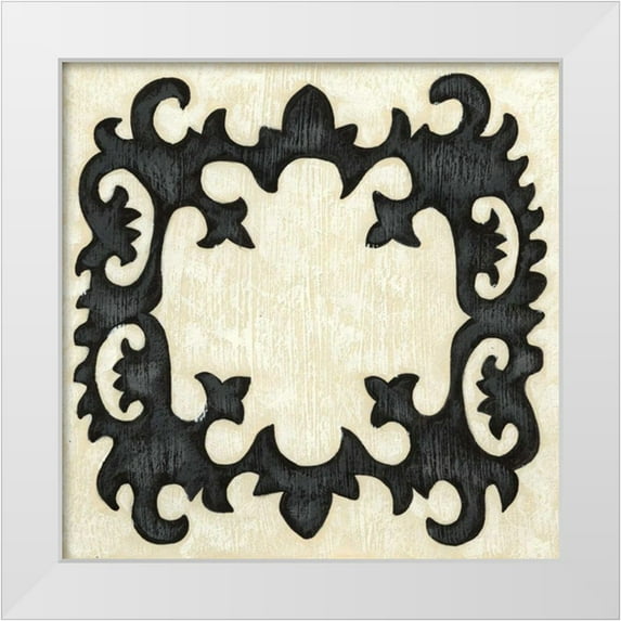 Zarris, Chariklia 15x15 White Modern Wood Framed Museum Art Print Titled - Petite Suzani IV