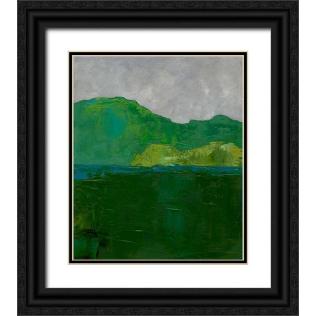 Zarris, Chariklia 15x17 Black Ornate Wood Framed with Double Matting Museum Art Print Titled - Blue Ridge II