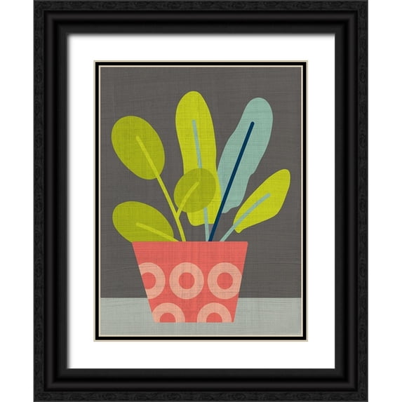 Zarris, Chariklia 15x18 Black Ornate Wood Framed with Double Matting Museum Art Print Titled - Clay Pot III