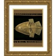 thumbnail image 1 of Zarris, Chariklia 15x18 Gold Ornate Wood Framed with Double Matting Museum Art Print Titled - African Mask I, 1 of 4