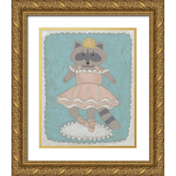 Zarris, Chariklia 15x18 Gold Ornate Wood Framed with Double Matting Museum Art Print Titled - Ballerina Animal III