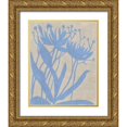 thumbnail image 1 of Zarris, Chariklia 15x18 Gold Ornate Wood Framed with Double Matting Museum Art Print Titled - Dusk Botanical VI, 1 of 4