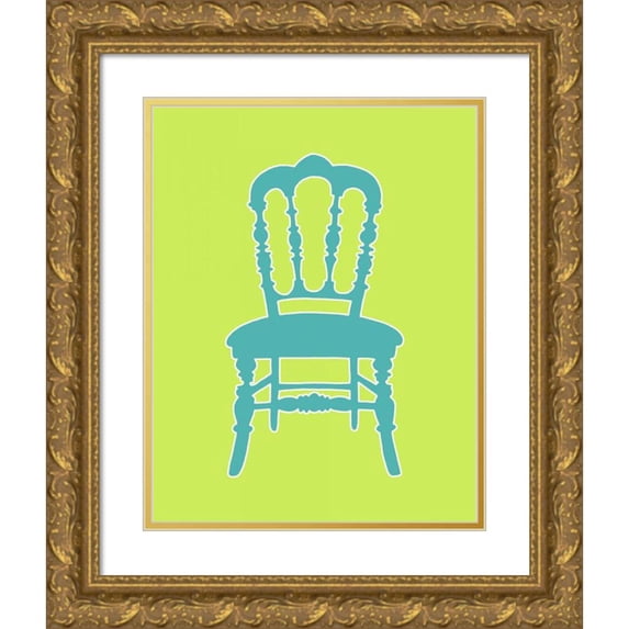 Zarris, Chariklia 15x18 Gold Ornate Wood Framed with Double Matting Museum Art Print Titled - Graphic Chair III