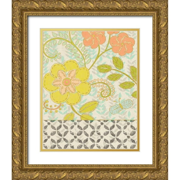 Zarris, Chariklia 15x18 Gold Ornate Wood Framed with Double Matting Museum Art Print Titled - Printed Garden II
