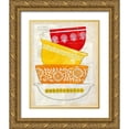thumbnail image 1 of Zarris, Chariklia 15x18 Gold Ornate Wood Framed with Double Matting Museum Art Print Titled - Retro Ware I, 1 of 4