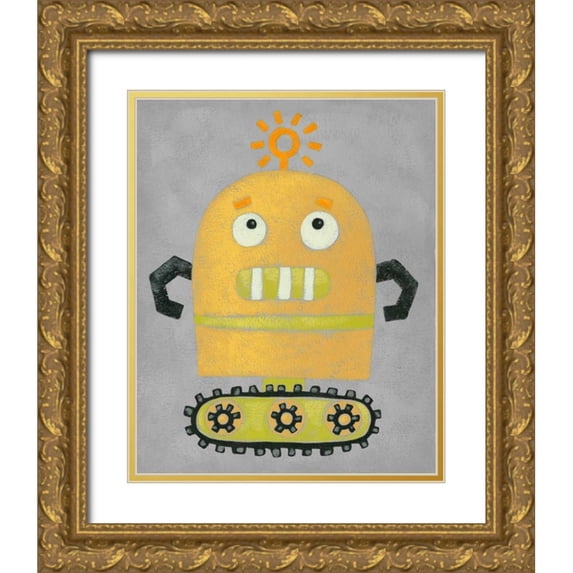 Zarris, Chariklia 15x18 Gold Ornate Wood Framed with Double Matting Museum Art Print Titled - Take me to your Leader II