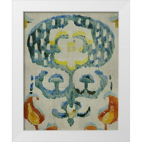 Zarris, Chariklia 15x18 White Modern Wood Framed Museum Art Print Titled - Bohemian Ikat I
