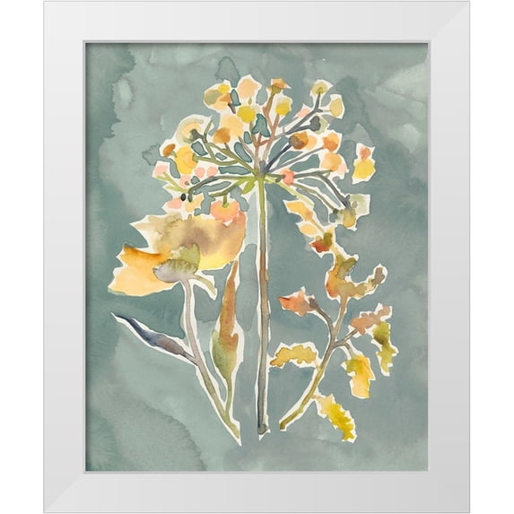 Zarris, Chariklia 15x18 White Modern Wood Framed Museum Art Print Titled - Collected Florals II