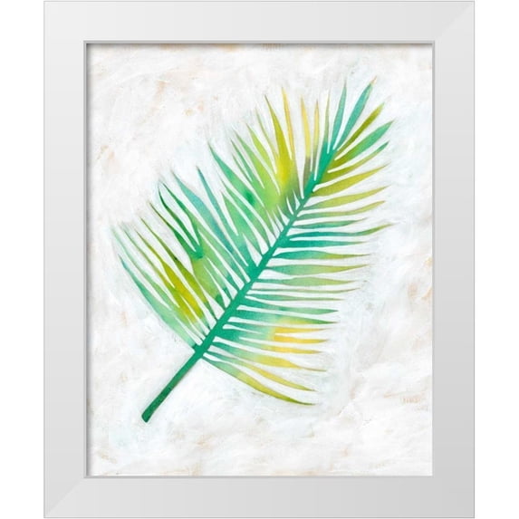 Zarris, Chariklia 15x18 White Modern Wood Framed Museum Art Print Titled - Ocean Side Palms IV