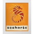 thumbnail image 1 of Zarris, Chariklia 15x18 White Modern Wood Framed Museum Art Print Titled - S is for Seahorse, 1 of 4