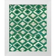thumbnail image 1 of Zarris, Chariklia 15x18 White Modern Wood Framed Museum Art Print Titled - Silk Road Ikat I, 1 of 4