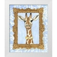 thumbnail image 1 of Zarris, Chariklia 15x18 White Modern Wood Framed Museum Art Print Titled - Teachers Pet - Giraffe, 1 of 4