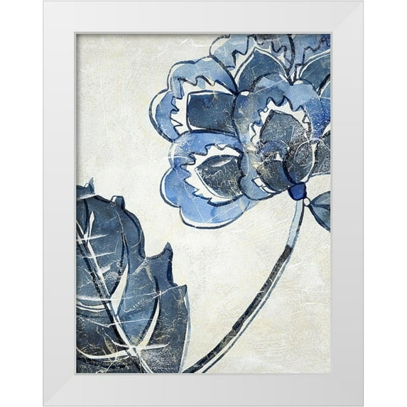 Zarris, Chariklia 15x18 White Modern Wood Framed Museum Art Print Titled - Vintage Porcelain III