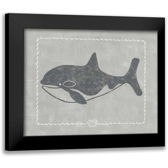 Zarris, Chariklia 18x15 Black Modern Framed Museum Art Print Titled - Whale of a Tale II