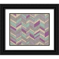 thumbnail image 1 of Zarris, Chariklia 18x15 Black Ornate Wood Framed with Double Matting Museum Art Print Titled - Modern Chevron IV, 1 of 4