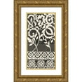 thumbnail image 1 of Zarris, Chariklia 18x32 Gold Ornate Wood Framed with Double Matting Museum Art Print Titled - Midnight Batik II, 1 of 4