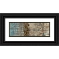 thumbnail image 1 of Zarris, Chariklia 18x9 Black Ornate Wood Framed with Double Matting Museum Art Print Titled - Shibori Panel I, 1 of 4