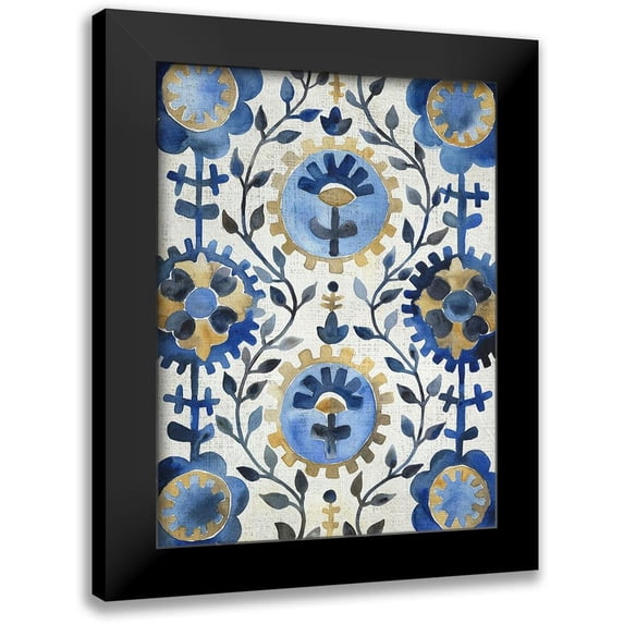 Zarris, Chariklia 19x24 Black Modern Framed Museum Art Print Titled - Sea Suzani I