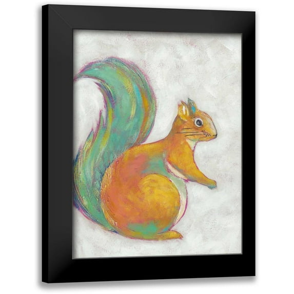Zarris, Chariklia 19x24 Black Modern Framed Museum Art Print Titled - Woodland Friends I