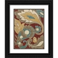 thumbnail image 1 of Zarris, Chariklia 19x24 Black Ornate Wood Framed with Double Matting Museum Art Print Titled - Provincial Paisley I, 1 of 4
