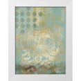 thumbnail image 1 of Zarris, Chariklia 19x24 White Modern Wood Framed Museum Art Print Titled - Gilded Tapestry II, 1 of 4