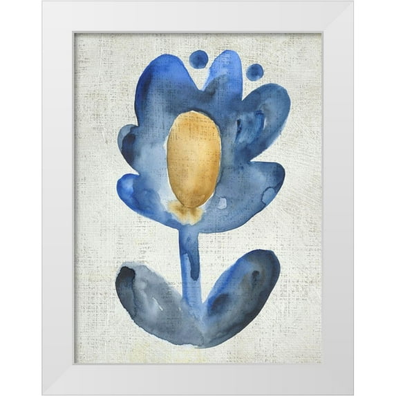 Zarris, Chariklia 19x24 White Modern Wood Framed Museum Art Print Titled - Sea Flower IV