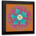 thumbnail image 1 of Zarris, Chariklia 20x20 Black Modern Framed Museum Art Print Titled - Celebration Suzani IV, 1 of 5