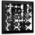 thumbnail image 1 of Zarris, Chariklia 20x20 Black Modern Framed Museum Art Print Titled - Graphic Shibori II, 1 of 5