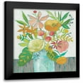 thumbnail image 1 of Zarris, Chariklia 20x20 Black Modern Framed Museum Art Print Titled - Homestead Floral I, 1 of 5
