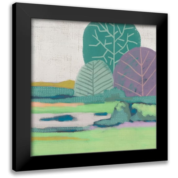 Zarris, Chariklia 20x20 Black Modern Framed Museum Art Print Titled - Joyland II