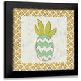 thumbnail image 1 of Zarris, Chariklia 20x20 Black Modern Framed Museum Art Print Titled - Pineapple Vacation III, 1 of 5