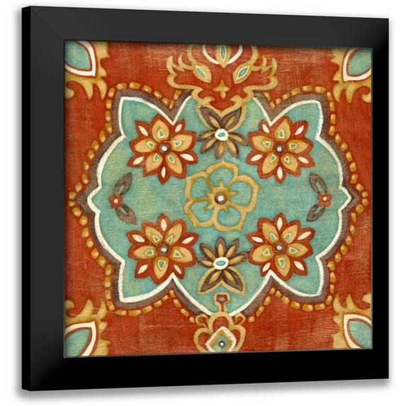 Zarris, Chariklia 20x20 Black Modern Framed Museum Art Print Titled - Small Turkish Spice IV