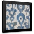 thumbnail image 1 of Zarris, Chariklia 20x20 Black Modern Framed Museum Art Print Titled - Water Ikat II, 1 of 5