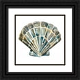 thumbnail image 1 of Zarris, Chariklia 20x20 Black Ornate Wood Framed with Double Matting Museum Art Print Titled - Aquarelle Shells IV, 1 of 4