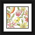 thumbnail image 1 of Zarris, Chariklia 20x20 Black Ornate Wood Framed with Double Matting Museum Art Print Titled - Bouquet Garden I, 1 of 4