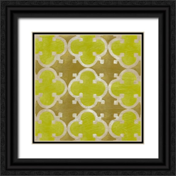 Zarris, Chariklia 20x20 Black Ornate Wood Framed with Double Matting Museum Art Print Titled - Brilliant Symmetry VII