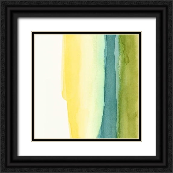 Zarris, Chariklia 20x20 Black Ornate Wood Framed with Double Matting Museum Art Print Titled - Liquidity III