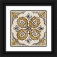 thumbnail image 1 of Zarris, Chariklia 20x20 Black Ornate Wood Framed with Double Matting Museum Art Print Titled - Non-Emb. Block Print Tile IX, 1 of 4