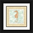 thumbnail image 1 of Zarris, Chariklia 20x20 Black Ornate Wood Framed with Double Matting Museum Art Print Titled - Ocean Seahorse, 1 of 4