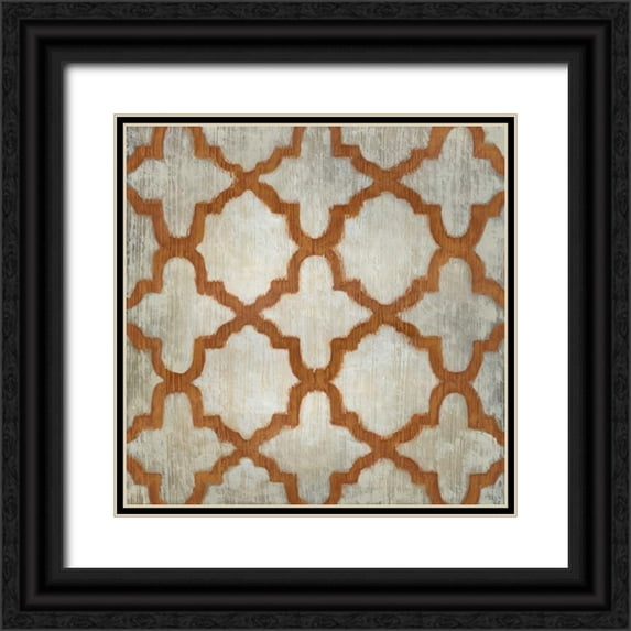 Zarris, Chariklia 20x20 Black Ornate Wood Framed with Double Matting Museum Art Print Titled - Spectrum Symmetry V