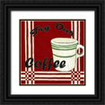 thumbnail image 1 of Zarris, Chariklia 20x20 Black Ornate Wood Framed with Double Matting Museum Art Print Titled - Try Our Coffee, 1 of 4